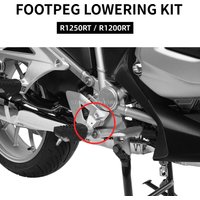 For BMW R1250RT R1200RT LC 2014 - 2021 2022 R 1250 RT Motorcycle Driver Footrest Relocation Rider Foot Pegs Footpeg Lowering Kit