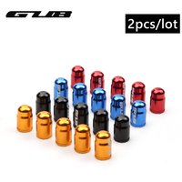 GUB 2pcs Bicycle Tire Valve Caps Aluminum Alloy MTB Road Bike Tube Valve Cover AV/FV Schrader Nipple Cap Presta Valve Cover