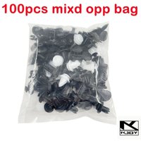 100PCS Auto Body Retainer Clips Kit Push Pin Rivets For Bumper Fender Door Trim Panel Car Fastener Replacement Parts