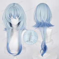 The Shorekeeper Cosplay Wig Synthetic Hair 74cm Long Hair Blue Gradient Women Heat Resistant Hair High Quality Wigs