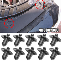 10Pcs Car Radiator Protective Engine Cover Shroud Grille Hood Panel Clip For Audi A2 A4 B8 A5 A8 Q3 Q5 S4 S5 S8 D2 TT 4D0807300