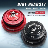 KRSEC MTB Mountain Bike Bowl Group, Aluminum Alloy Bike Bearing Headset , For Tapered Straight Fork , 44-44mm/55/56mm , 28.6mm