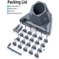 Fonken For Starlink Gen3 V4 Standard Dish Pipe Adapter For Starlink Gen3 Roof Pole Mount Stand Round Mounting Kit Accessories