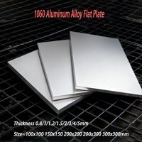 Dicke 0,8/1/1,2/1,5/2/3/4/5 mm 1060 Aluminiumlegierung Flachplatte Aluminiumblech 100 x 100 150 x 150 200 x 200 200 x 300 300 x 300 mm