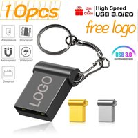 10PCS Mini USB 2.0 Stick 4G 8GB Creative Pen Drive 16G 32G High-Speed USB Flash Drive 3.0 64GB Free Logo Publicity Gift Pendrive