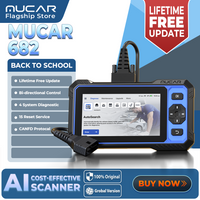 MUCAR 682 AI Professionelles Bidirektionales Auto-Diagnosegerät CANFD ECU-Codierung 20 Resets Vollsystem Lebenslange Kostenlose Updates OBD2-Scanner