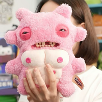 Genuine Fuggler Baddies Series Plush Toys, Long Eared Bunny Insulation Dolls, Cute And Funny Teeth Monster Toys, Birthday Gifts