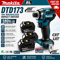 Makita DTD173 18V LXT Bürstenloser Schlagschrauber 180N·m Akku-Elektroschrauber mit 1×BL1860 6,0Ah Akku EU-Lieferung