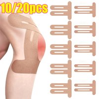 10pc Kinesiology Tape Knees Waterproof Elastic Breathable Knee Pads Precut Sports Muscle Patch Provide Support Stability Running