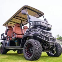 Street Legal 4 6 Seats Golf Car 5kw Motor Independent Suspension Disc Brake Power Steering 12 Inch Tires Electric Golf Buggy