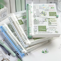 240 Pages Diary A5 Transparent Soft Cover Loose Leaf Checkered Book School Notebooks Notebook Notepad Writing Pads Office