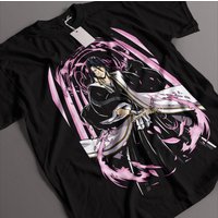 Japanese Anime Bleach Byakuya Kuchiki unisex 100%cotton Tshirt O-neck Short sleeve 2026 summer Men's Harajuku graphics shirt