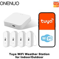 Tuya Smart RF433 Wireless Thermometer Kit WIFI Indoor Temperature and Humidity Sensor Phone APP Remote Monitoring