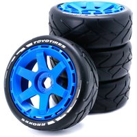 Pneu de camion de course courte 103 mm 1/8 1/10 avec hexagone de roue de 17 mm pour modèle, pneu plat résistant à l'usure avec adhérence, km Hongnuo ZD