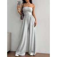Women Sexy Sleeveless Backless Long Pants Jumpsuit Women Fashion Solid Commuter Wide Leg Playsuit