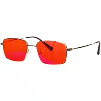 blue light glasses men Orange lens Red lens Clear lens Metal glasses blue light protection Blue light blocking glasses for male