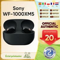 Nouveaux écouteurs sans fil Sony WF-1000XM5 avec suppression du bruit, Bluetooth, autonomie jusqu'à 24 heures, connexion multipoint