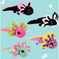 Simulated Axolotl Plush Salamander lizard Multi-colored Fish Doll Soft Stuffed Animals Fish Pillow Sleep Toy Kids Birthday Gifts