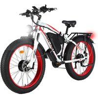 Electric Bicycle 21Speed 48V 1000W 2000W Dual Motor 22.4ah 26 Inch Electric Fat Bike Aluminum Alloy Ebike All-terrain E-bike