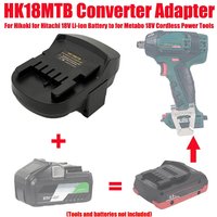 HAKSINKY HK18MTB Battery Adapter Converter for Hikoki for Hitachi 18V Li-ion Battery Convert To Fit for Metabo 18V Cordless Tool