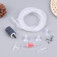 Household Aquarium Air Pump Accessories Kit With Air Stone Bubble Aerator Check Valves Suction Cups Oxygen Tube