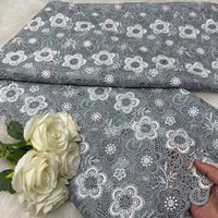 2026 New Water Soluble Lace Fabric Flower Embroidered African Guipure Cord Lace Fabric For Sewing Nigerian Women Party Dresses