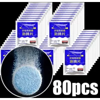 30/80PCS Windshield Cleaner Effervescent Tablet Solid Cleaning Agent Wiper Oil Film Remover Household Toilet Cleaning Tablet