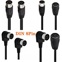 90 Degree Angle Large 8 Pin Din Male To Male Female Speaker Audio Cable Wire For Bang Olufsen B&O PowerLink BeoLab Power MK2