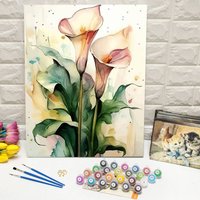 DIY Digital Oil Painting Flower Painting By Numbers On Canvas Kit For Adults Crafts And Art Supplies Home Decor Handpainted Gift