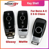 MAGICKEY Car Key Fob Case Shell Housing for Mercedes-Benz A C E S Class GLC CLE CLA GLB GLS W177 W205 W213 W222 AMG Accessories