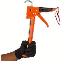 Heavy Duty Orange Steel Silicon Sealant Caulking Gun with Manual Operation for Door and Window Sealing