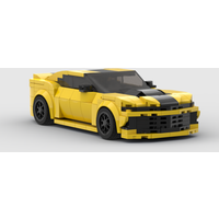 MOC Speed Camaro 347 Racing Cars Building Blocks Set Supercar Model Decoration Creative Garage Boys Toys