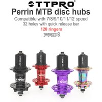 AliExpress TTPRO PRO9 MTB Rear Hub 36H Bearing Freehub Compatible with Cube Bicycle Bushings for 7-12 Speed Mountain Bike Wheels