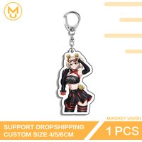 Burnice White Key Chains Silver Stainless Steel Chain Lobster Clasp Shame And Fantasy Zenless Zone Zero Hanging Ornament