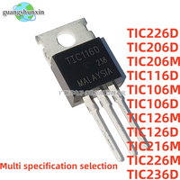 10PCS TIC226D TO-220 TIC266 TIC206D TIC206 TIC116D TIC106D TIC126D TIC226M TIC236D TIC106M TIC126M TIC206M TIC216M TIC226M