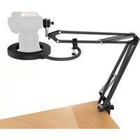 Overhead DSLR Tripod for Camera Mount with Ring Light Desk Kamera Stand Canon Nikon Articulating Arm Video Recording Photography