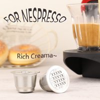 Capsules de café réutilisables en acier inoxydable, deux versions, filtre à café réutilisable, expresso, capsule illable pour un expresso quotidien