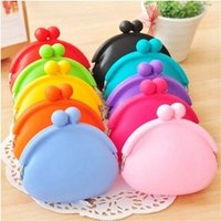 2023 Fast Drop Shipping New Silicone Round Coin Purse Wallet Card Rubber Key Phone Design Bag Pouch Monedero De Silicona