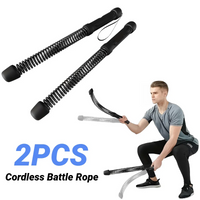 2PC Strength Training Bar Ergonomic Fitness Grip Bar Biceps Triceps Strengthener Spring Arm Strength Expander Arm Muscle Trainer