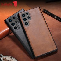 Für Samsung Galaxy S25 Ultra / für Galaxy S23 Ultra Hülle X-Level Retro Leder Weiche TPU Rand Rückseite für Galaxy S23, S25