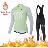 AliExpress SYN Thermal Fleece Bicycle Shirts Long Sleeve Cycling Jerseys 2025 Hot Selling Winter Bike Tops For Men Pro Team Racing Clothing