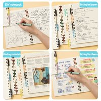 20Pcs Binder Buckle Loose-Leaf Book Accessories Binding Ring Buckle 5 Holes Not Uncomfortable Homemade Diy Punch Loose-Leaf