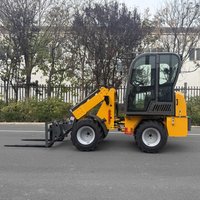 Telescopic arm small loader for farm retail suitable for driving arm compact wheel loader