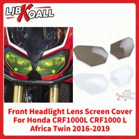 For Honda CRF1000L Front Headlight Lens Screen Cover Guard Protector For Honda CRF1000L CRF1000 L Africa Twin 2016-2019