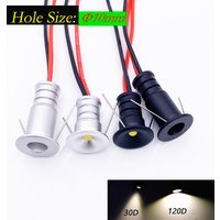 4/10pcs Small Spot Light 0.5W Mini Led Spotlight 12V Dimmable 10Mm Recess Recessed Ceiling Light Showcase Display Lighting
