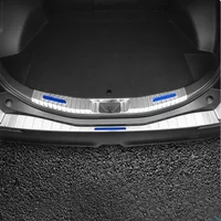 Trunk Bumper for Toyota BZ4X 2022 2023 2024 Car Accessories Stainless Rear Fender Protector Sill Pad Cover Sticker Decoration