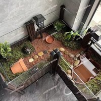 Indoor & Outdoor Landscape Ecological Tank Amphibious Turtle Habitat Box for Yellow Pond Turtle Breeding