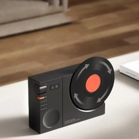 NEW 2026 Time vinyl record player retro bluetooth stereo speakers small wireless clock high quality home CD player