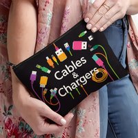 Travel Cosmetic Bag Portable Makeup Storage Bag Purses Women Large Capacity Zipper Make Up Organizer Data cable storage bag