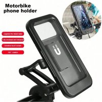 360° Swivel Waterproof Motorcycle Bike Mobile Phone Holder Adjustable Bicycle Motorcycle Cellphone Holder for Various Phone